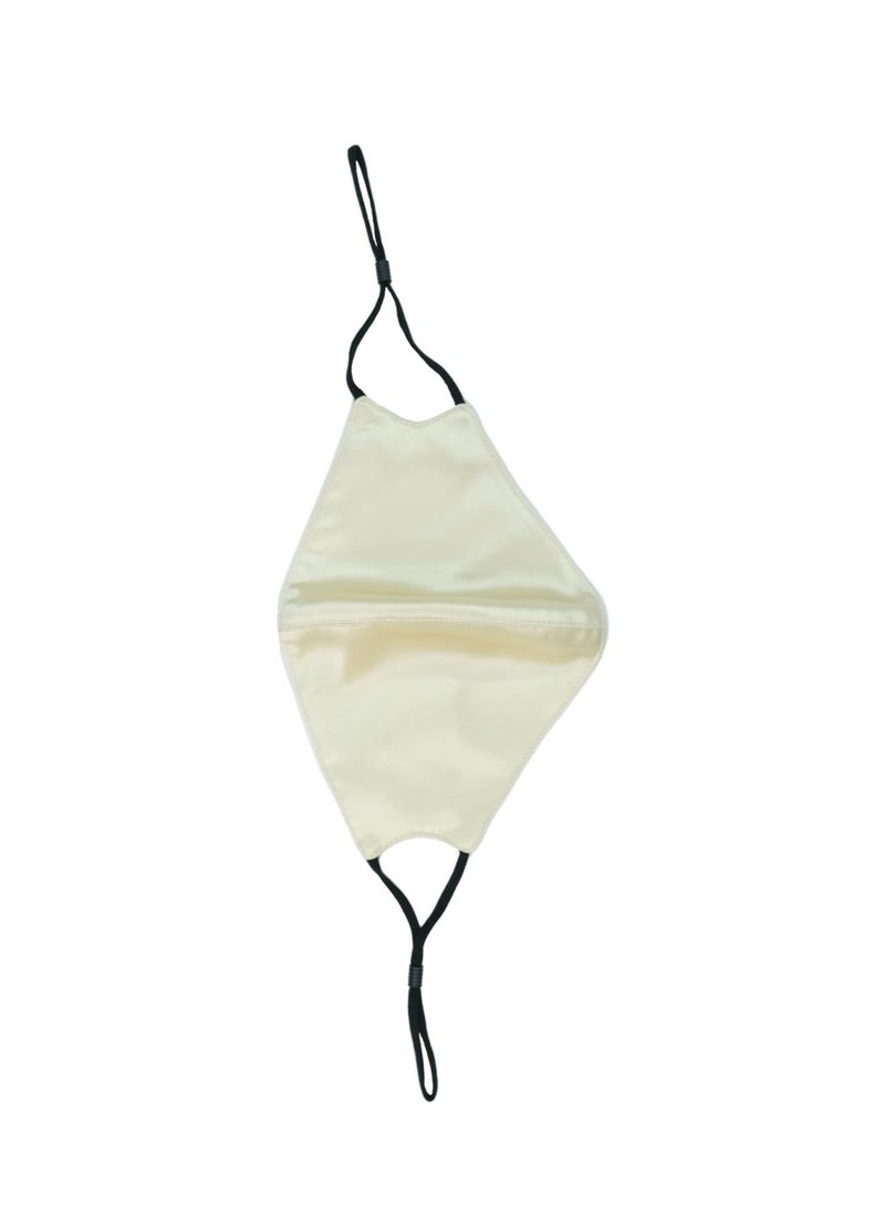 SILK ME Pure Mulberry Silk Mask Beige - Image 2
