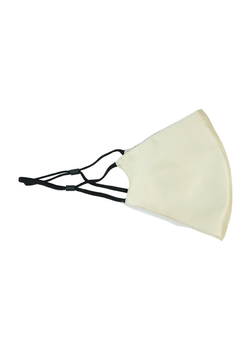 SILK ME Pure Mulberry Silk Mask Beige - Image 1
