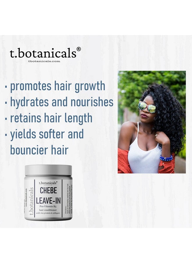 t.botanicals بلسم شعر تشيبي بدون شطف لنمو الشعر مع بروفيتامين B5 لتكثيف وتقوية زبدة تشيبي مسحوق تشيبي زيت تشيبي أحماض أمينية حريرية كولاجين (لافندر 8 أونصات) - Image 4