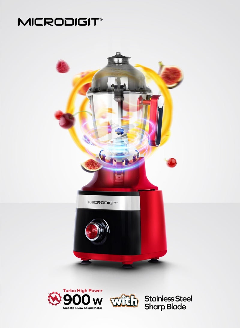 Microdigit 900w Turbo High Power 3-in-1 Microblend pro mixer grinder & juicer blender made in india 1.5 L MH890MG Maroon - Image 3