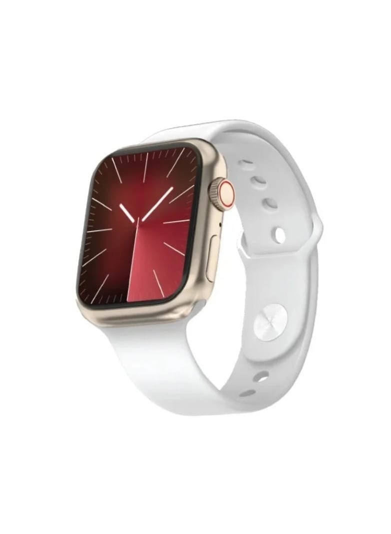 Green Lion Ultimate 41 Smart Watch - 1.75" Display, Bluetooth Calling, Health Monitoring, 10 Days Standby with Extra Strap Included - Gold/White. - Image 1
