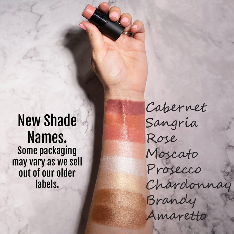 BaeBlu - Organic Blush Tube, Prosecco - 100% Natural Vegan Cream Blush Sticks, Multi-Use Bronzer, & Highlighter for Lips, Cheeks & Eyes, Buildable Shimmer, Gluten-Free, Paraben-Free, Made in USA - Image 5