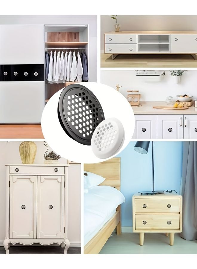 35 نموذج من مشابك التهوية المعدنية، 10 قطع من أغطية شبكة تبديد الحرارة للأثاث وخزانة الملابس - Image 2