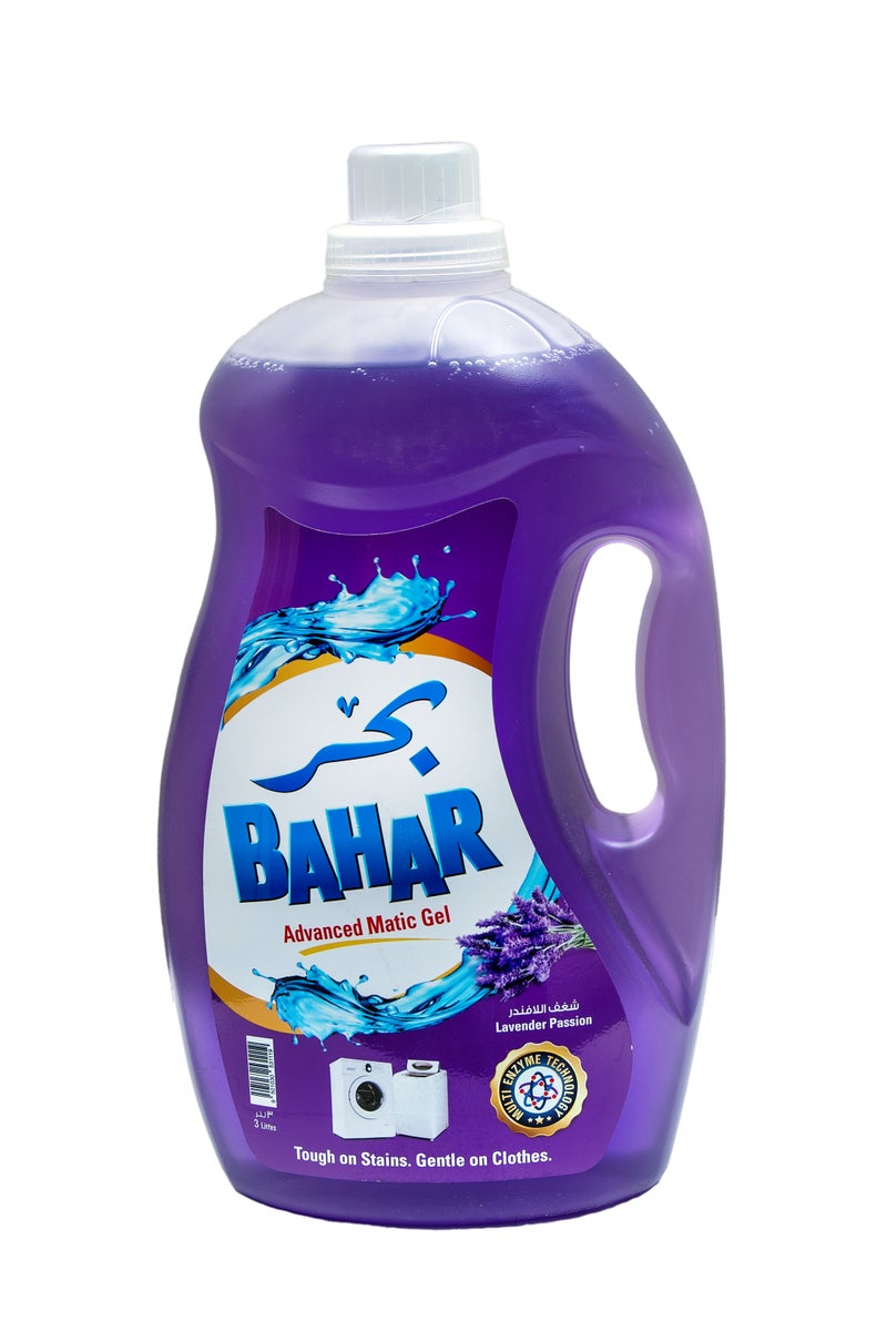بحر سائل غسيل ماتيك جل برائحة اللافندر المنعشة، يزيل البقع بفعالية، ويمنح الملابس رائحة منعشة، ولطيف على الأقمشة، 3 لتر - Image 1