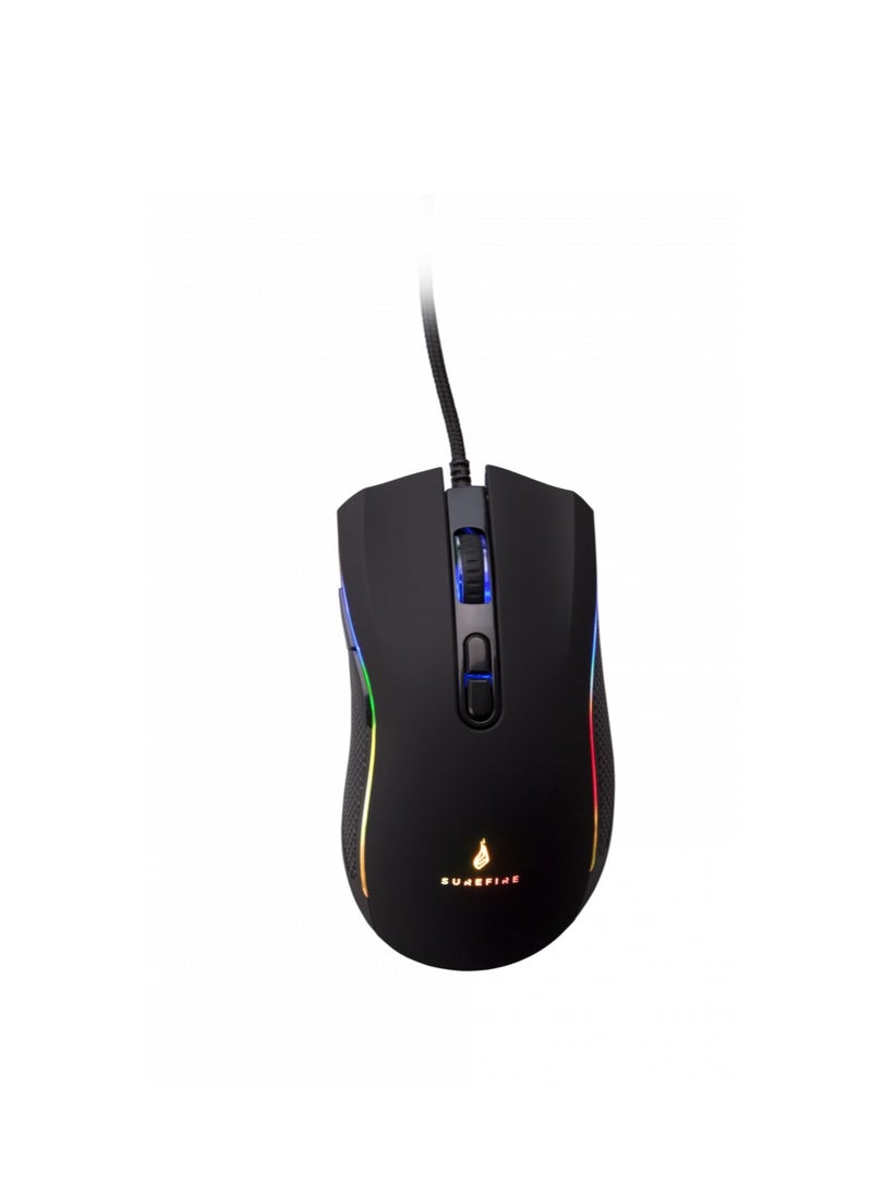 SureFire Hawk Claw Gaming 7-Button Mouse with RGB