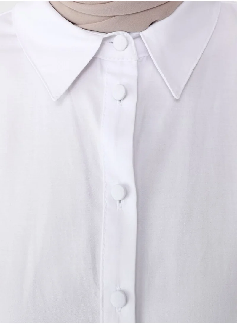 Refka by modanisa Pleat Detail Button Down Tunic
