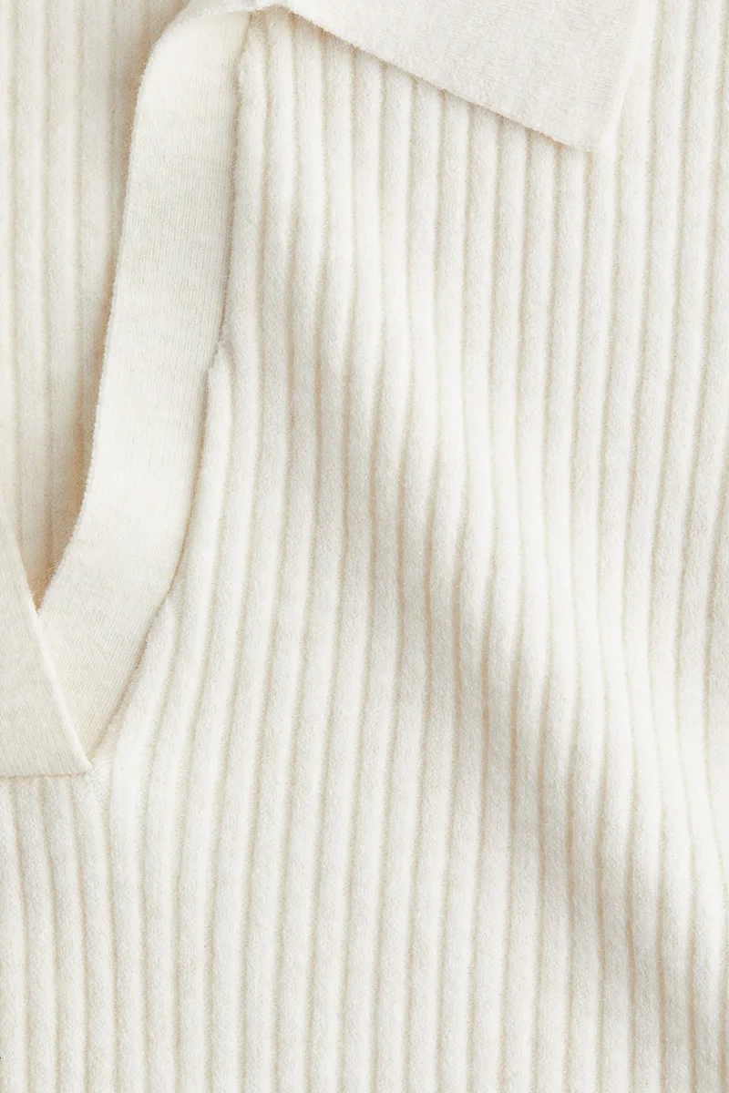 H&M Rib-knit polo shirt