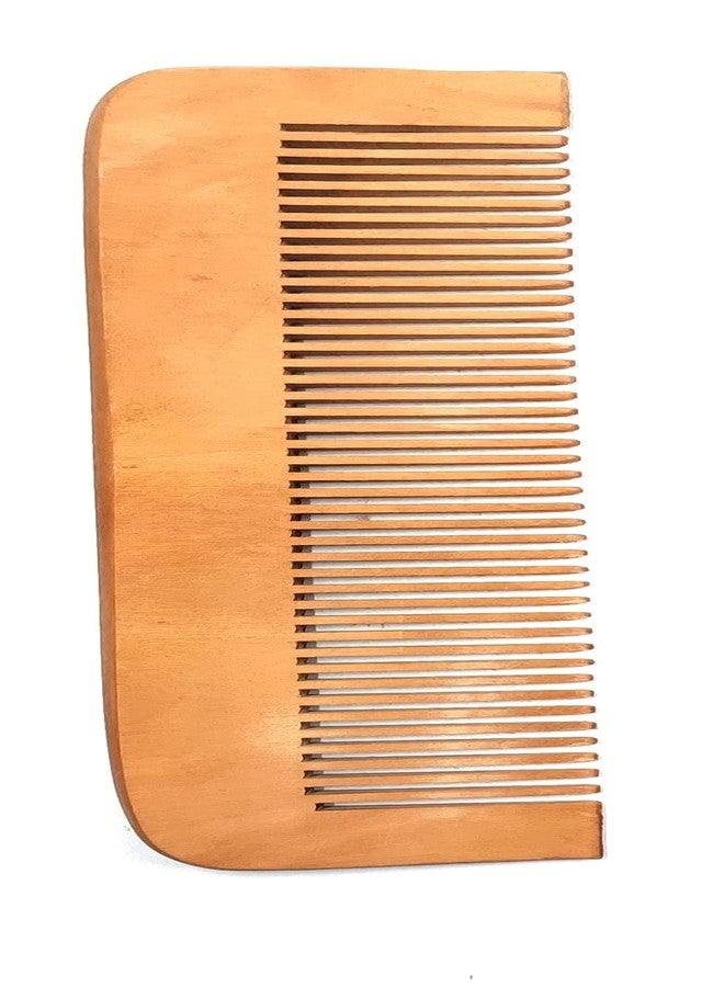 مابل مشط شعر خشبي مصنوع يدويًا من خشب القيقب، مستورد | لنمو الشعر، ومنع تساقطه، ومكافحة القشرة | لتمليس الشعر، والتحكم في تجعده | مشط للرجال والنساء (عبوة من قطعتين) - Image 3