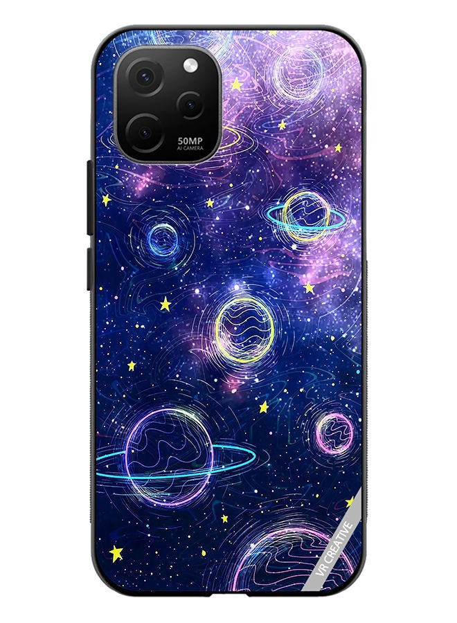 VR CREATIVE Protective Case Cover For Huawei Nova Y61 Galaxy Design Multicolour - Image 1