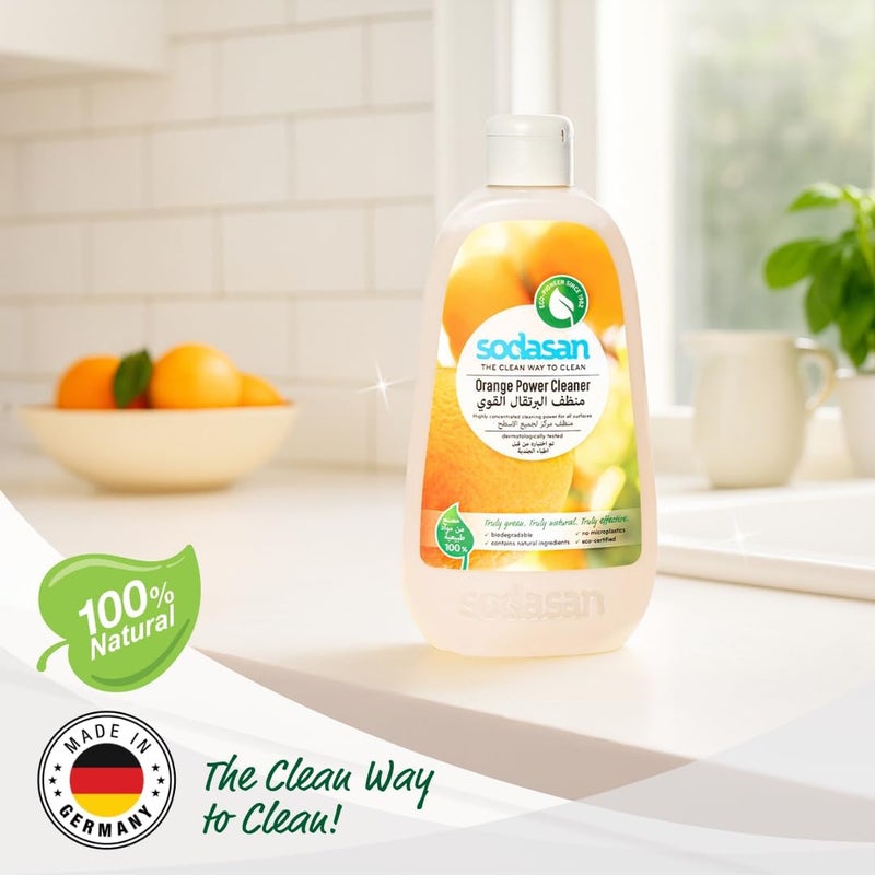 sodasan 100% Natural Orange Power Cleaner 500ml - Image 2