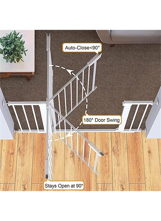 JCB CHIC بوابة أمان للأطفال، بوابات أمان داخلية تغلق تلقائيًا للاستخدام في المدخل والممر والسلالم، ارتفاع البوابة الآمنة 75-94 سم  - Image 5