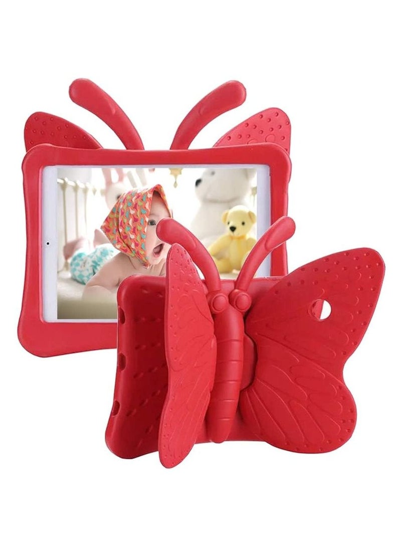 iPad 6th Generation Case for Kids, iPad 9.7 inch Case, Light Weight Shockproof EVA Foam Protective Tablet Stand Cover Holder for Apple iPad Air/Air 2 iPad 9.7 2017/2018 - Cute Butterfly - Image 1
