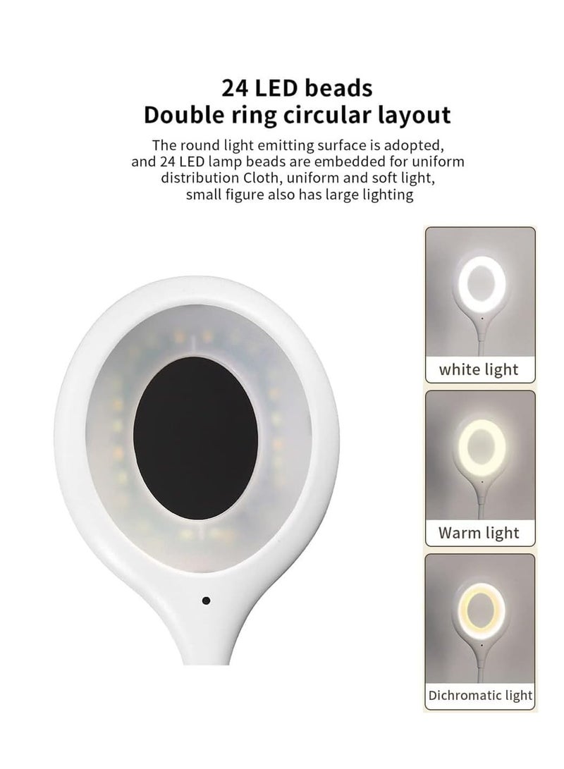 ELTRAZONE Voice Control USB Light for Laptop, Sound Activated 24 LED Night Lights for Bedroom, Lightweight Small LED Reading Light Lamp with Flexible Gooseneck for Power Bank Computer - Image 5