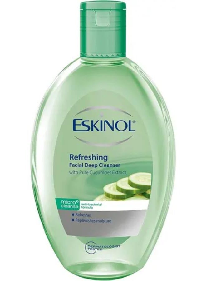 Eskinol Refreshing Facial Deep Cleanser with Pure Cucumber Extracts 225 ml