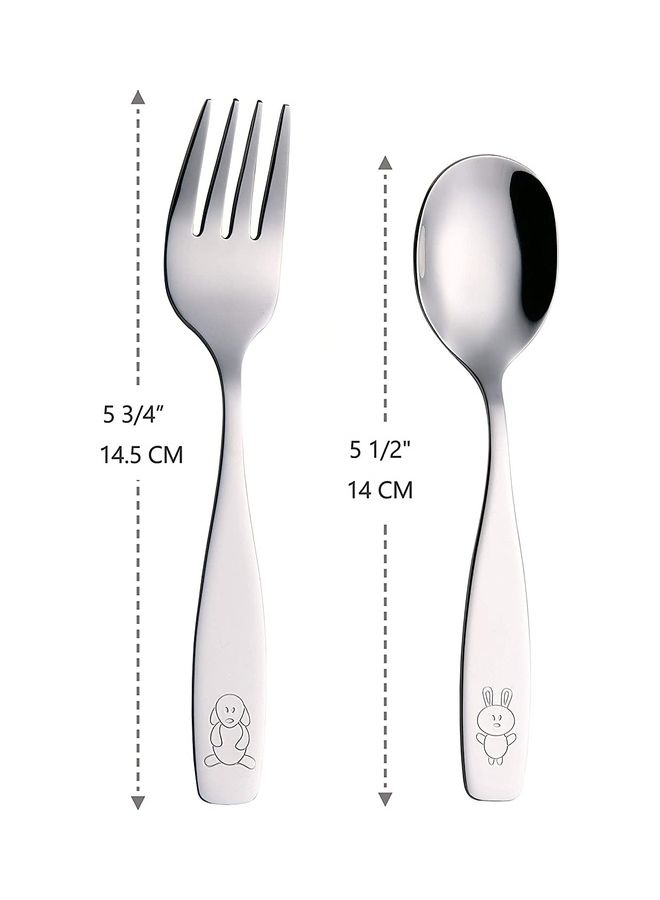 NIBEMINENT 6-Piece Stainless Steel Spoon And Fork Set  - Image 2