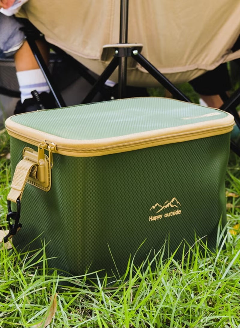 Happy outside 18-20L Thermal Insulated Cooler Bag Tote, Green - Image 5