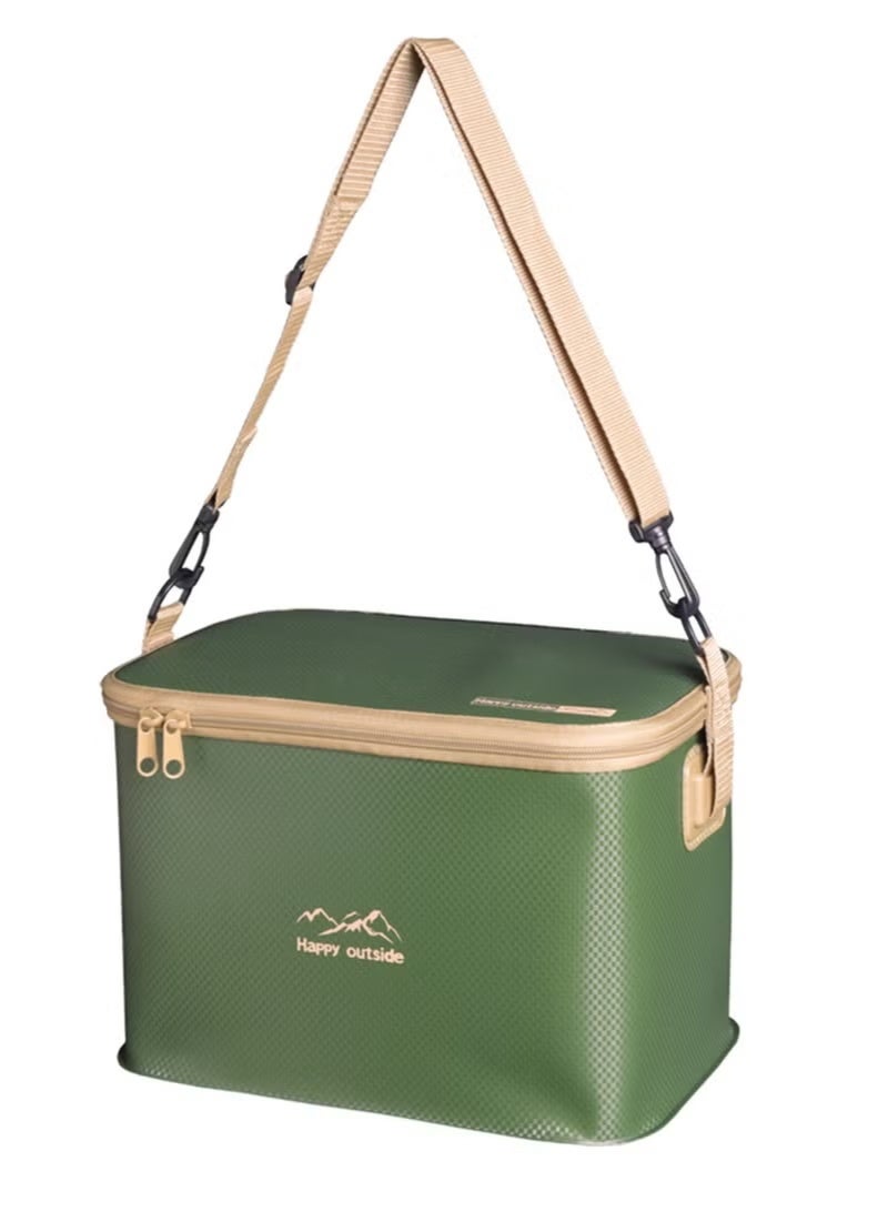 Happy outside 18-20L Thermal Insulated Cooler Bag Tote, Green - Image 2