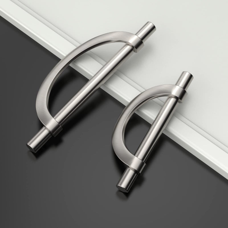 Amerdeco 10 Pack Brushed Satin Nickel Cabinet Pulls 5 Inch(128MM) Hole Centers Kitchen Cabinet Handles Hardware Kitchen Handles for Cabinets Cupboard Handles Drawer Pulls - Image 3