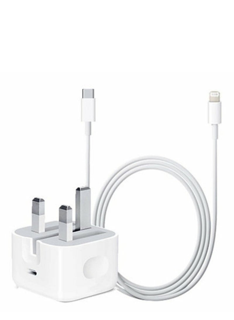 Generic Compatible with Apple 20W Usb-C Power Adapter Iphone 13 SERIES - Ipad Pro White  - Image 1