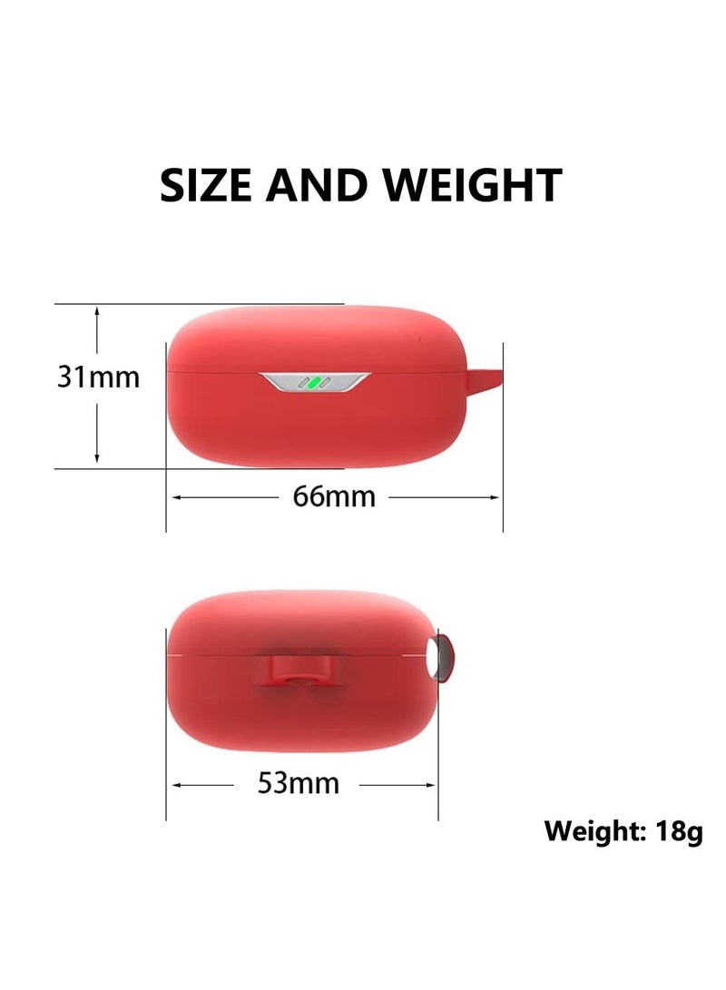 سيليكون حالة متوافق مع موجة جي بي إل 300TWS صدمة مقاومة الصفر سيليكون حالة مع هوك خاتم ( الأحمر ) - Image 3