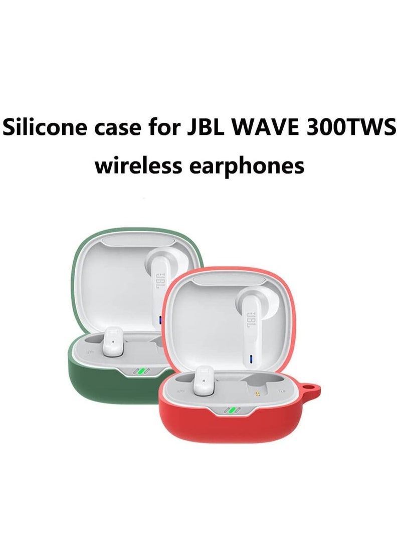 سيليكون حالة متوافق مع موجة جي بي إل 300TWS صدمة مقاومة الصفر سيليكون حالة مع هوك خاتم ( الأحمر ) - Image 5