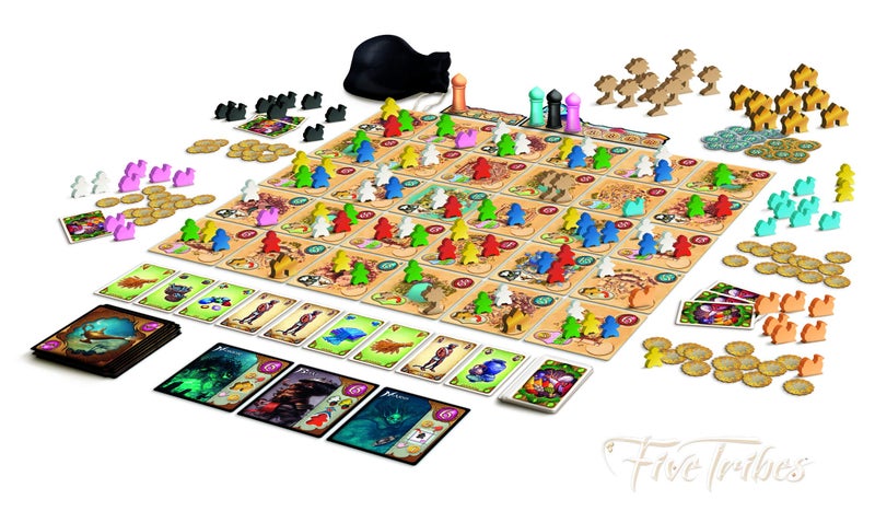 Days of Wonder Five Tribes Board Game - Conquer The Sultanate of Naqala! Worker Placement Strategy Game for Kids & Adults, Ages 13+, 2-4 Players, 40-80 Minute Playtime, Made by Days of Wonder - Image 3