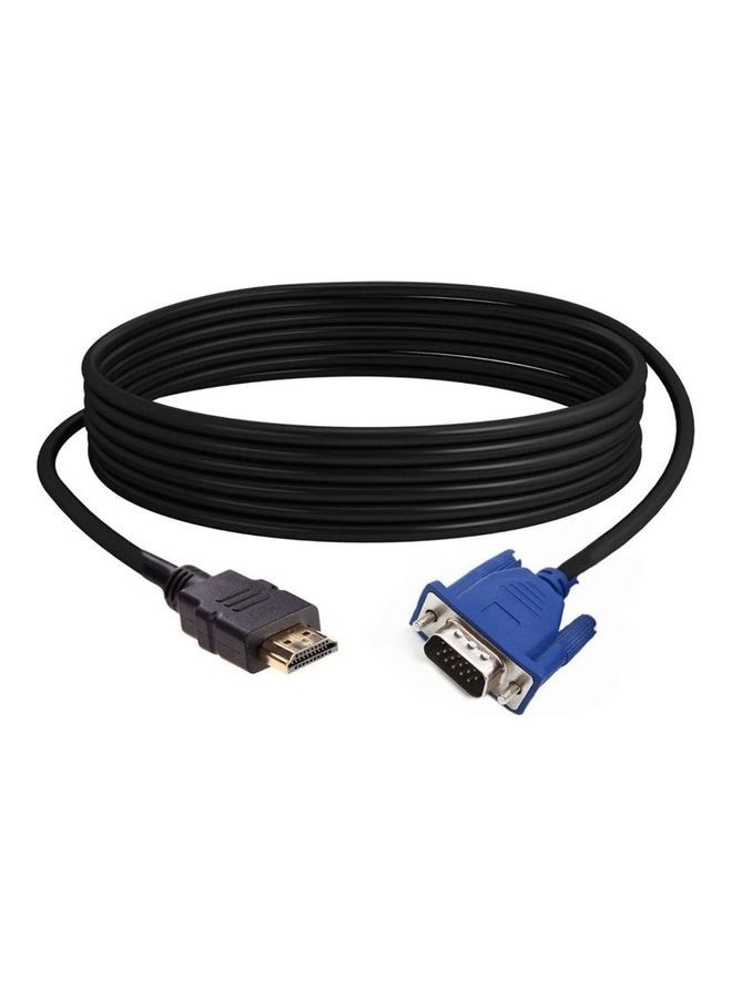 NIBEMINENT 1.8m HDMI To VGA Cable Black - Image 1
