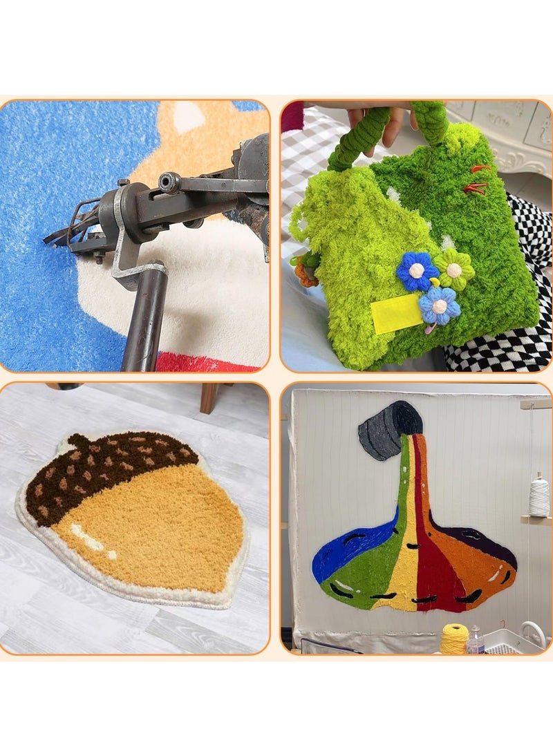سيوسي قطعة قماش لمسدس خرامة البساط DIY، قماش راهب كبير مقاس 100 × 200 سم مع خطوط محددة، نسيج إبرة خرامة أولية، مثالي لكسر القفل  - Image 5