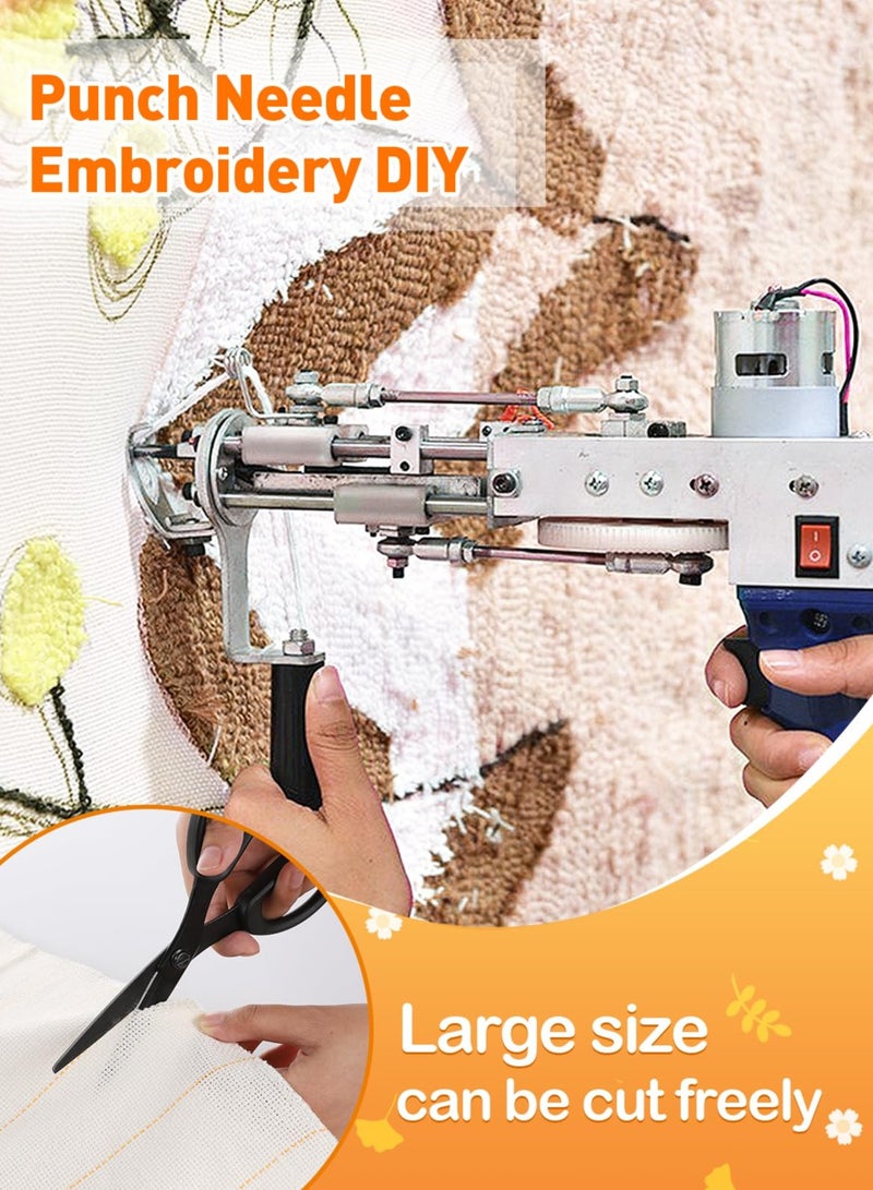 سيوسي قطعة قماش لمسدس خرامة البساط DIY، قماش راهب كبير مقاس 100 × 200 سم مع خطوط محددة، نسيج إبرة خرامة أولية، مثالي لكسر القفل  - Image 2