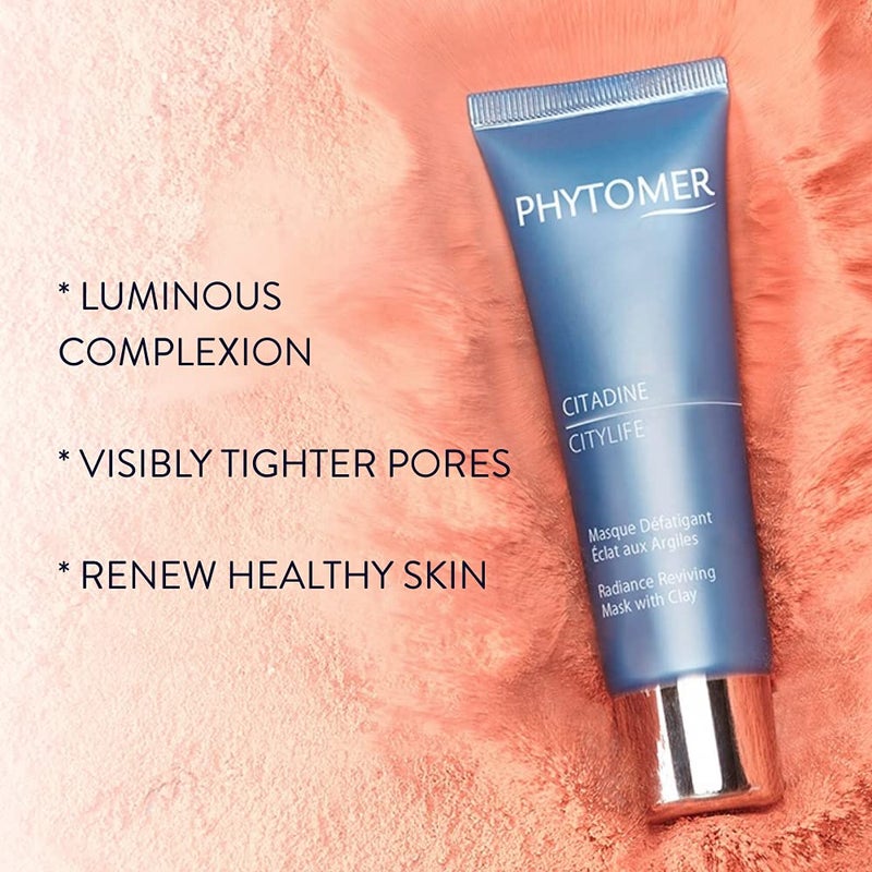 Phytomer Citylife Firming Clay Face Mask | 100% Natural White & Red Clay Face Mask | Renew Healthy Skin | Reduce Pores & Improve Texture of Dull Skin | 50ml - Image 4