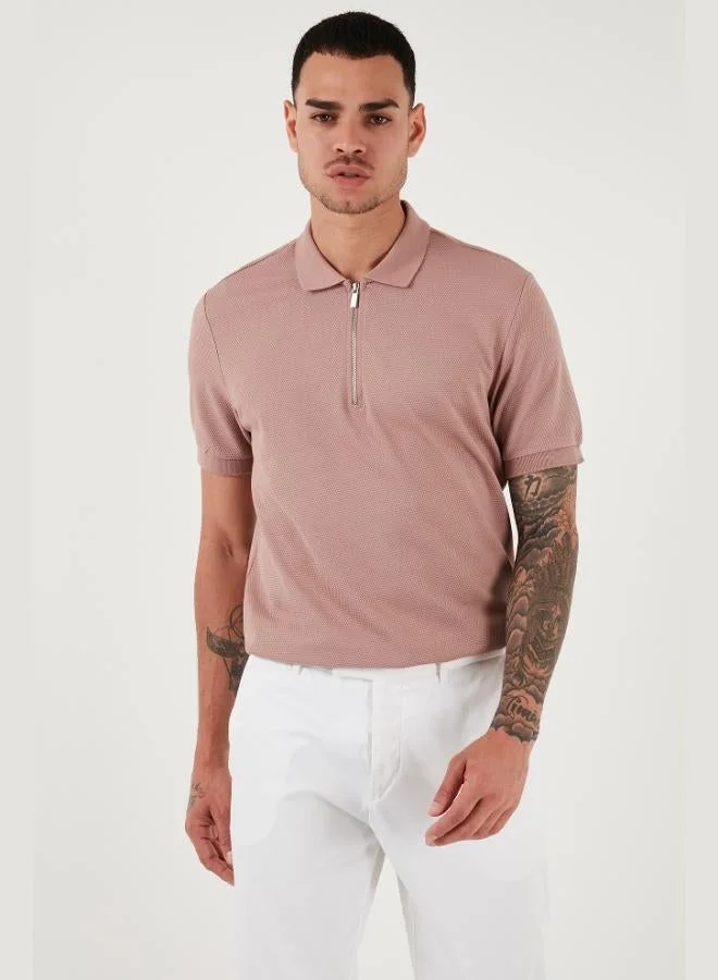 Buratti  Buratti Cotton Regular Fit Zip-Up Polo Collar T-Shirt Men's POLO COLLAR T-SHIRT 5902915 for Men | Best Price UAE