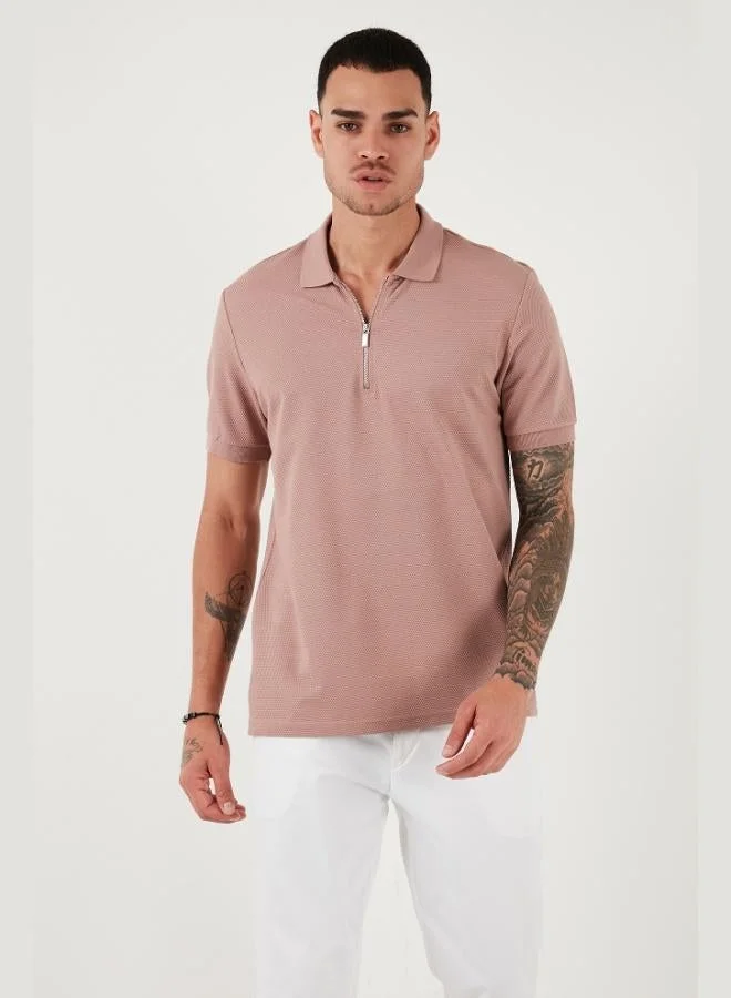 Buratti  Buratti Cotton Regular Fit Zip-Up Polo Collar T-Shirt Men's POLO COLLAR T-SHIRT 5902915 for Men | Best Price UAE