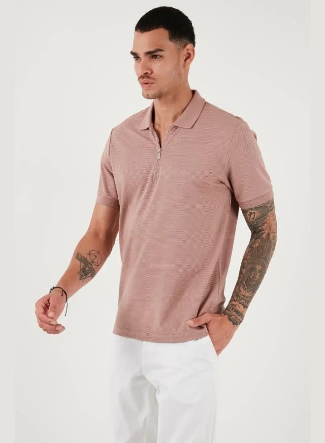 Buratti Cotton Regular Fit Zip-Up Polo Collar T-Shirt Men's POLO COLLAR T-SHIRT 5902915