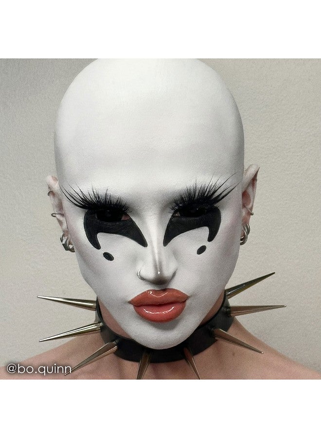 ميهرون كريم وجه مهرون ميك أب كلاون وايت الاحترافي | مكياج وجه أبيض للمسرح والأفلام والتنكر والتمثيل الصامت | مكياج مهرج الهالوين ٧ أونصة (١٩٨ غرام) - Image 5