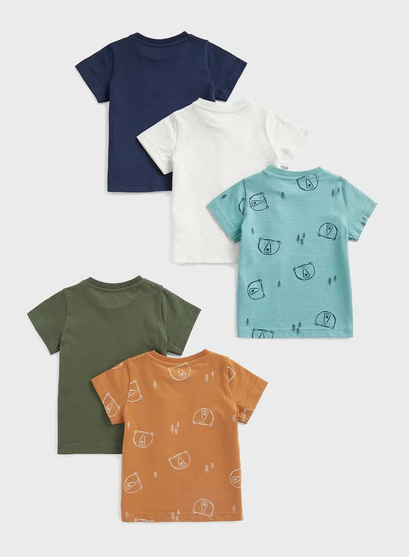 مذركير Infant 5 Pack Assorted T-Shirt