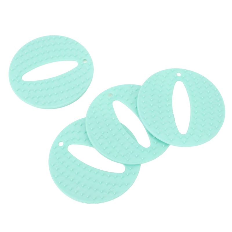 4pcs Shot Helper Reusable Shot Hurt Blocker Device Eases Discomfort Immunization Helper Fear Alleviation Shot Assist Pads for Children Adults Light Green - Image 5