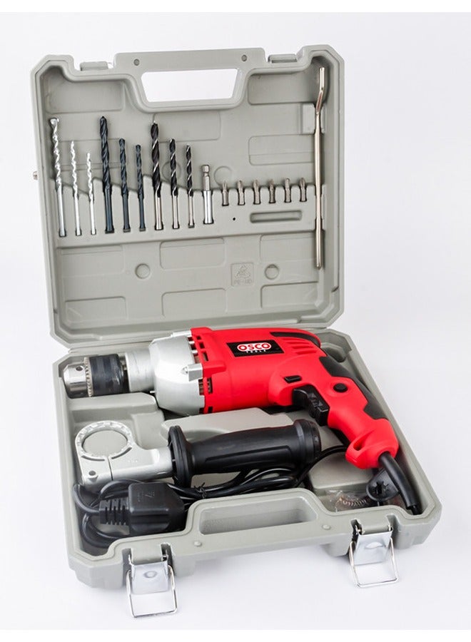 OSCO-TOOLS Osco 850W Impact Drill with 13mm Chuck & Carrying Case – Professional Electric Drill for Wood, Metal, and Concrete Drilling - Image 3