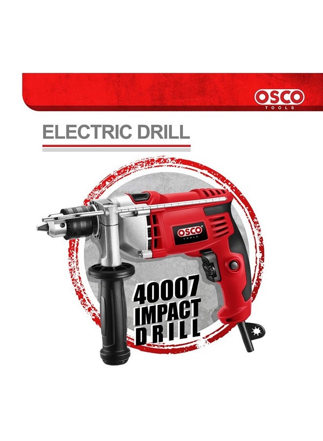 OSCO-TOOLS Osco 850W Impact Drill with 13mm Chuck & Carrying Case – Professional Electric Drill for Wood, Metal, and Concrete Drilling - Image 2