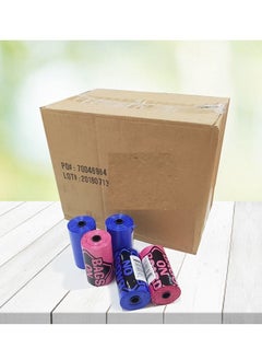 BAGS ON BOARD Rainbow Individual Pickup Bags Refill Rolls 1 BOX(60 Nos) Multicolor 