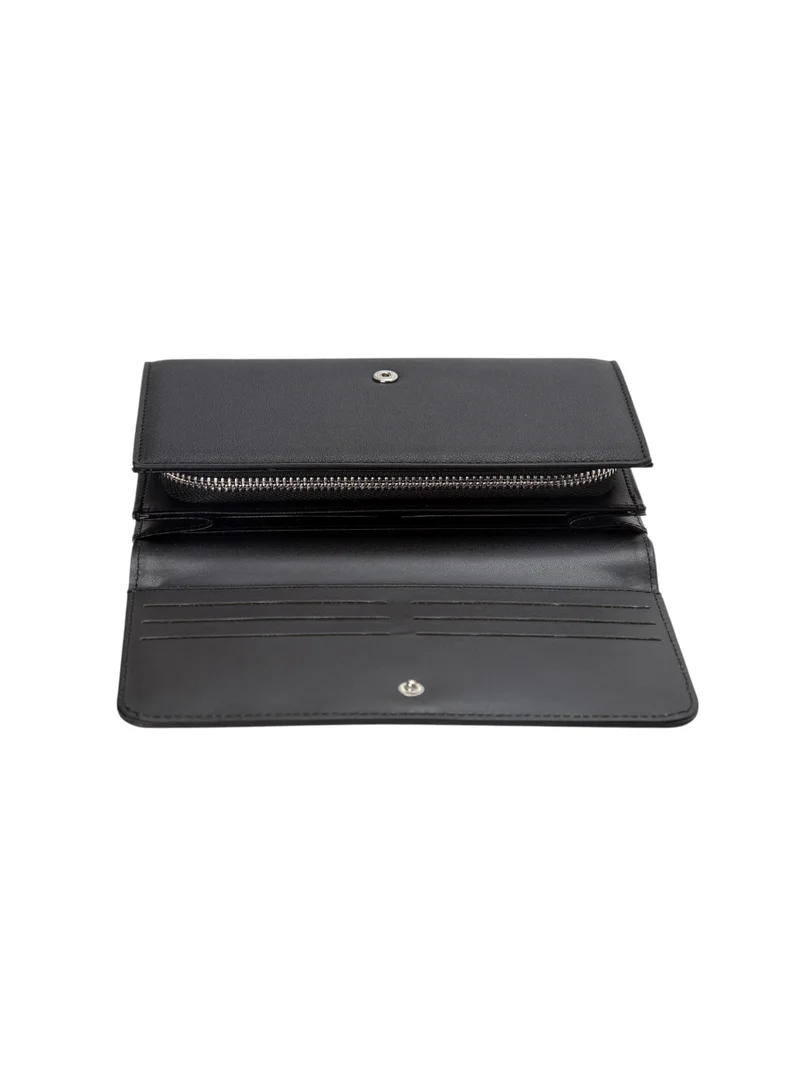Bata Textured Tri-Fold Wallet Black