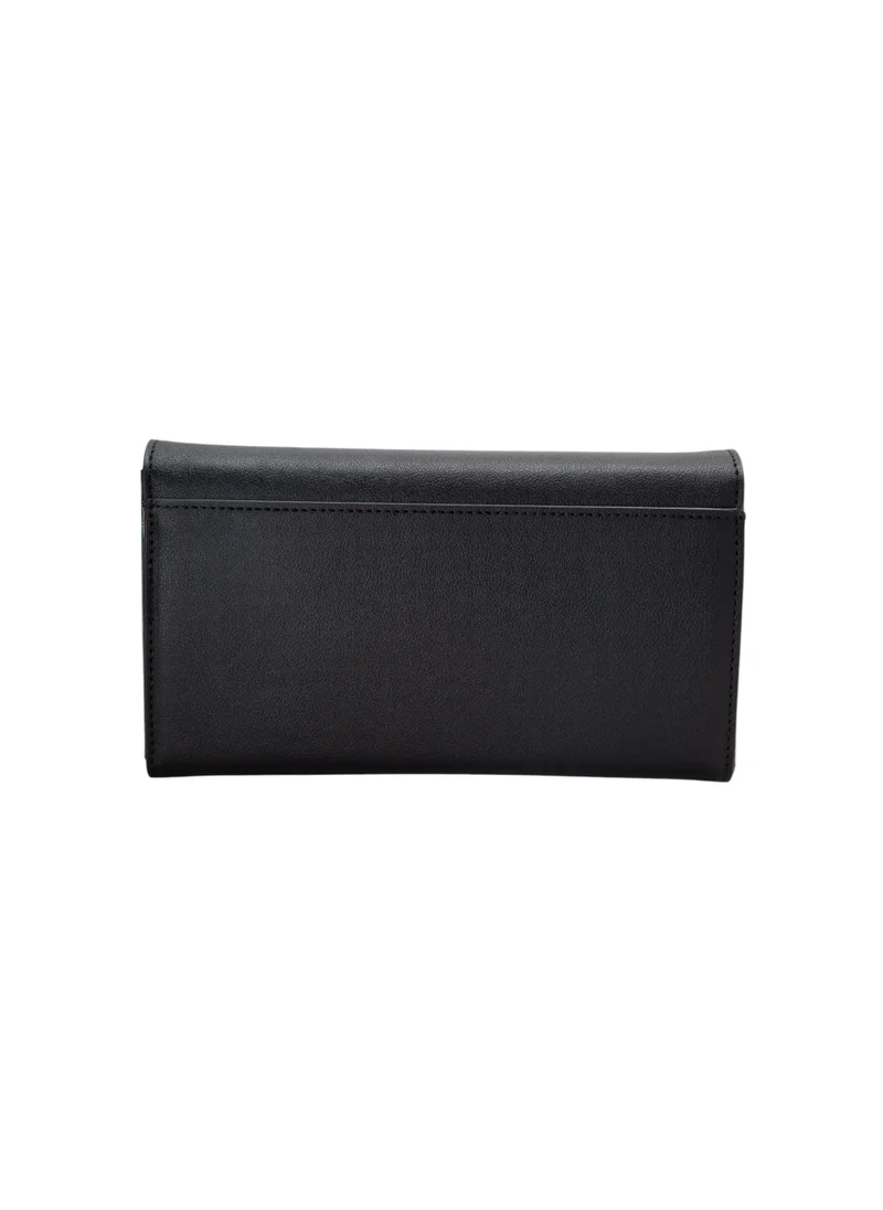 Bata Textured Tri-Fold Wallet Black