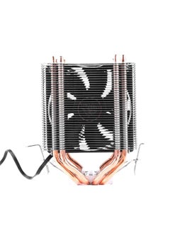 Desktop Computer 4 Copper Tube CPU Radiator Super Quiet Without Light 3-pin Single Fan