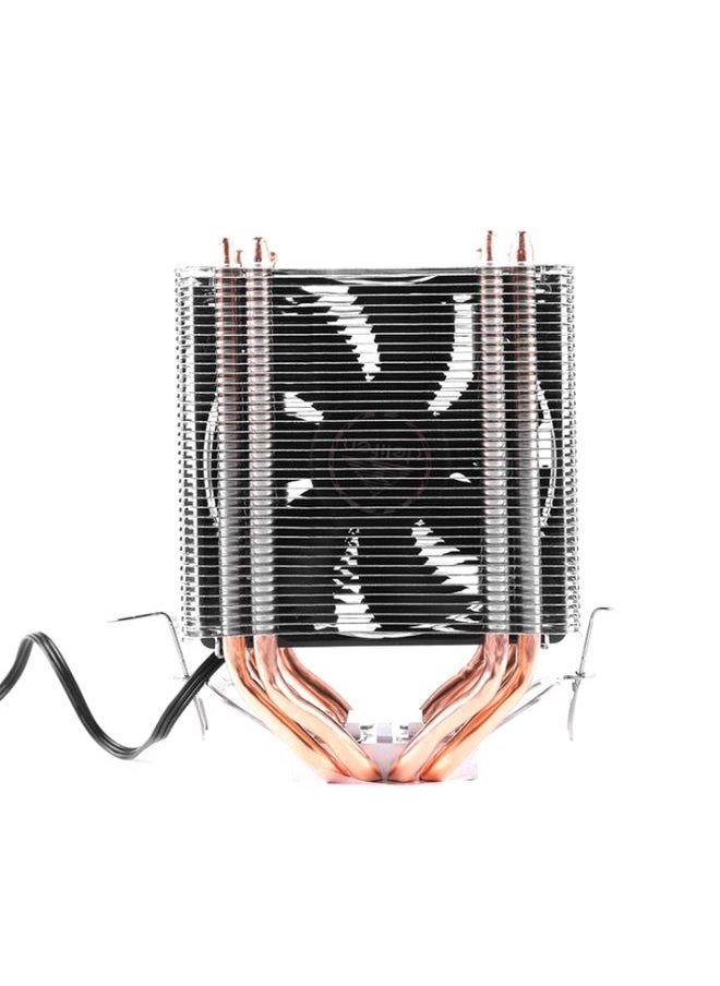 BURAQ - Desktop Computer 4 Copper Tube CPU Radiator Super Quiet Without Light 3-pin Single Fan - Image 1