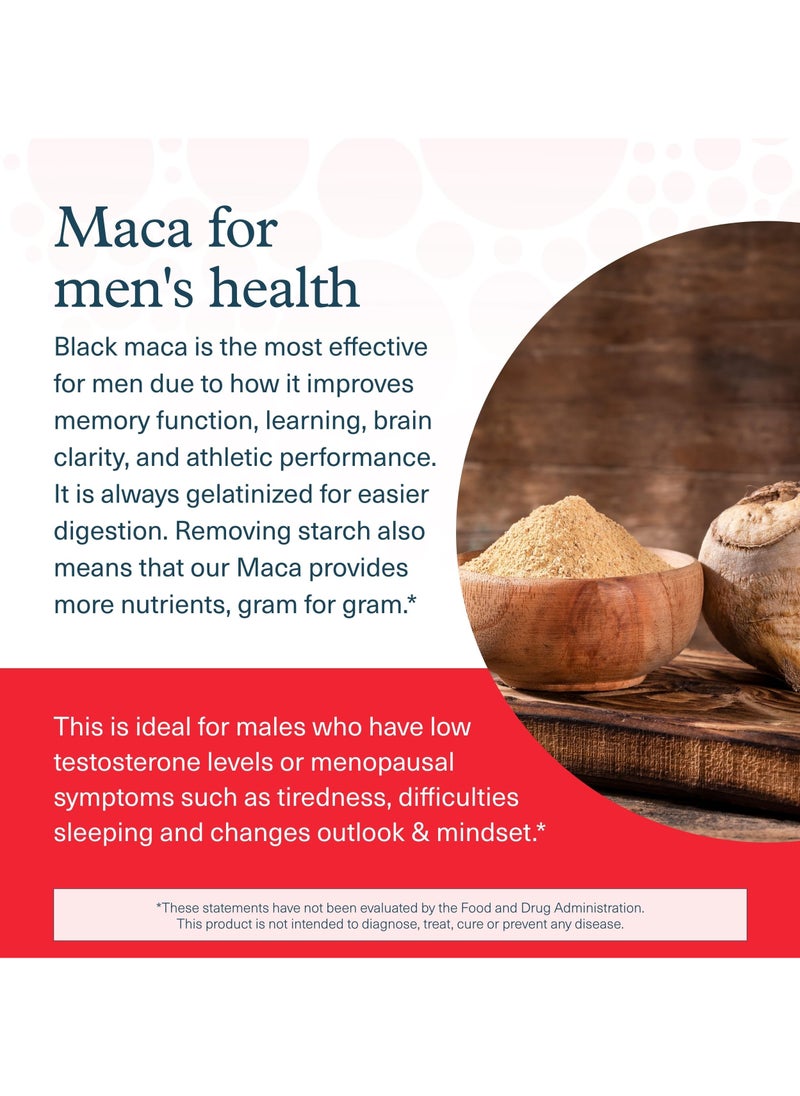 youtheory - Men MACA - Healthy Libido + Endurance, 120 Veg Caps, Dietary Supplement - Image 1