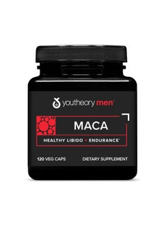 Men MACA - Healthy Libido + Endurance, 120 Veg Caps, Dietary Supplement