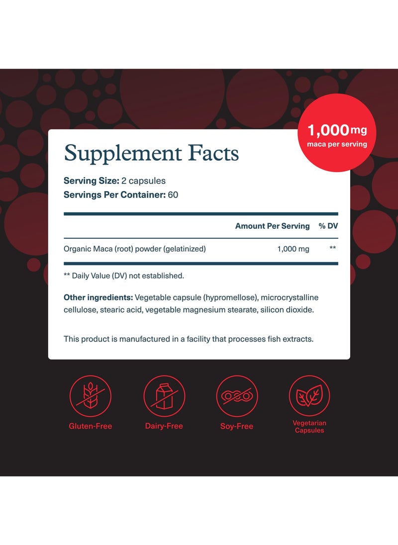 youtheory - Men MACA - Healthy Libido + Endurance, 120 Veg Caps, Dietary Supplement - Image 1
