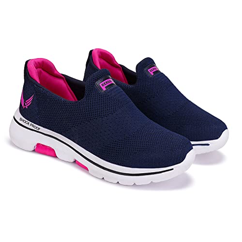 BERSACHE Premium Sports,Gym, Tranding Stylish Running Shoes For Women Blue,7 UK - Image 1