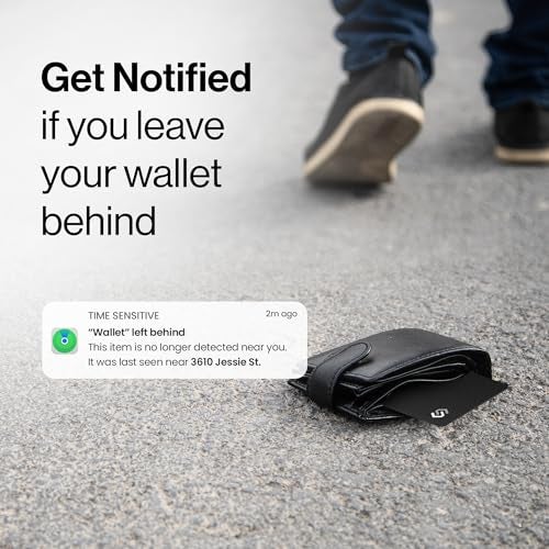 Spotminders. SPOTMINDERS Apple MFi Certified Wallet Tracker PRO for Travel Credit Card Design Works with Apple Find My IP68 Waterproof Rechargeable Tracking Card for Wallet Luggage Passport 0.07in Slim Item Finder - Image 5
