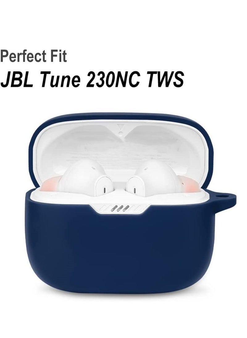 Silicone Case Compatible with JBL Tune 230 NC TWS / T230NC - Case Protective Cover for Headphones (Blue)