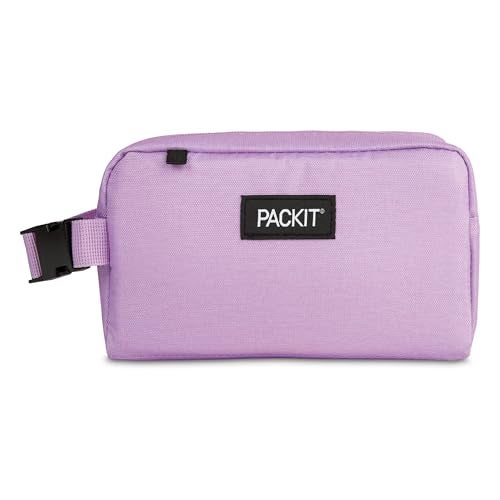 PackIt Freezable Small Insulated Snack Box Lavender with EcoFreeze Technology Builtin Ice Pack Mini Cooler or Small Lunch Bag For Fresh Snacks On the Go for Work Gym or Travel - Image 1